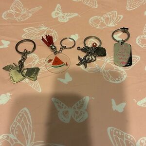 Set of Four Unique Keychains